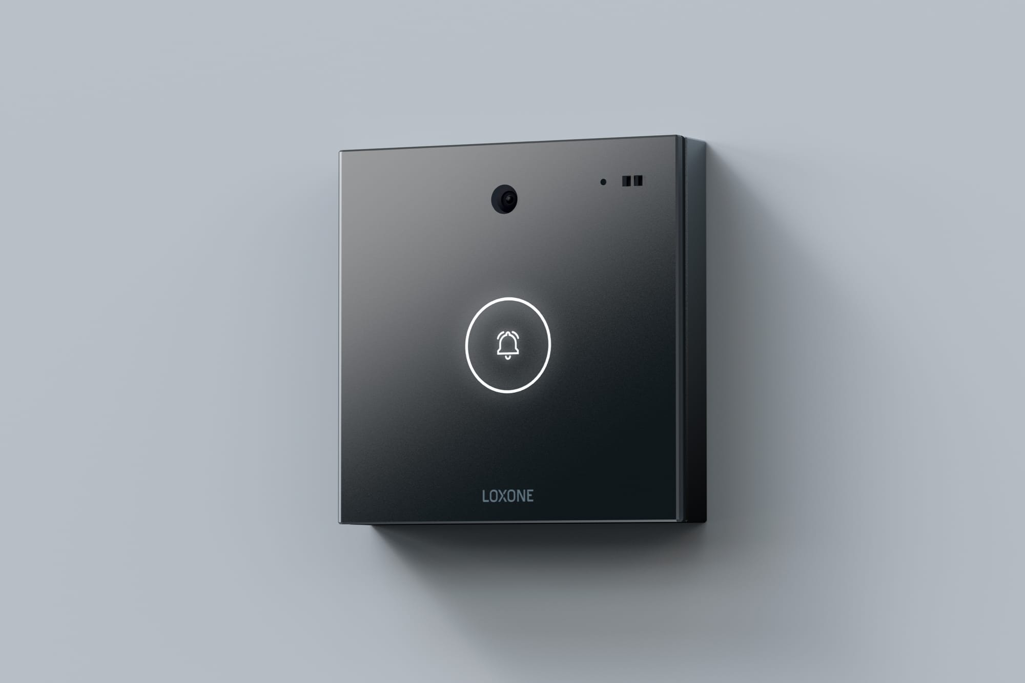 Door station camera covering an entrance at face height